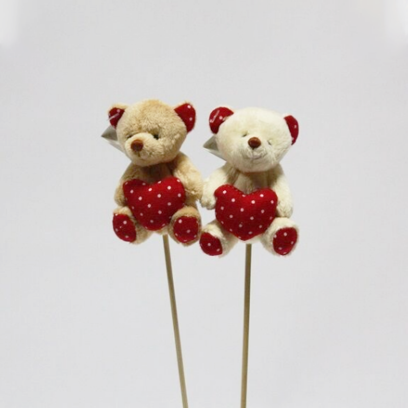 Pick Urso com Cora&ccedil;&atilde;o - 8cm